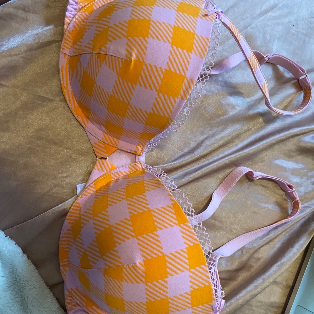 Gingham savage x fenty bra 34D